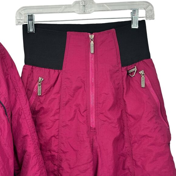 Tyrolia by Head VTG Skiwear Women’s 2 PC SZ 8 Apres 80s Y2K Purple Fleece Snow - Picture 7 of 16